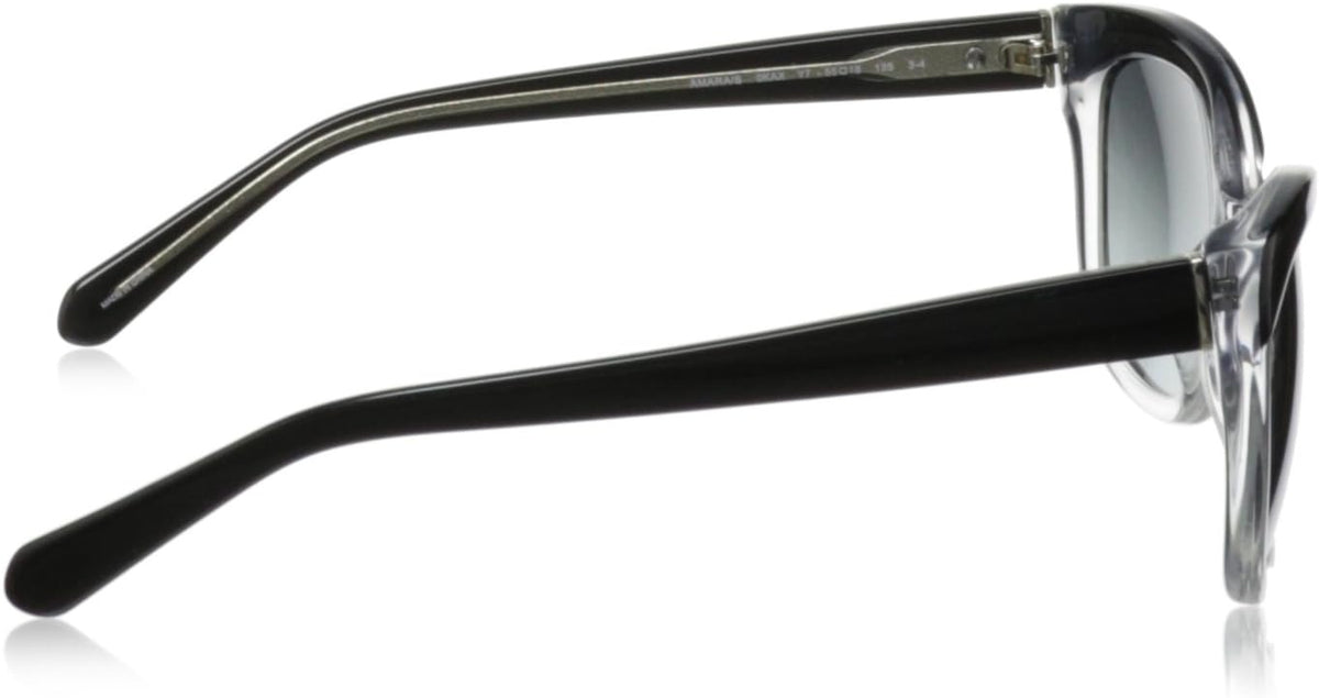 Kate Spade NY Sunglasses AMARA/S KAX-Y7 Black Clear / Grey Gradient Lens