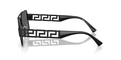 Versace Sunglasses VE2290 12616G 61mm Matte Black / Dark Grey Mirror Silver Lens