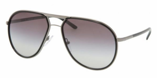 Prada Sunglasses PR56MS 5AV3M1 59mm Gunmetal-Black / Grey Gradient Lens