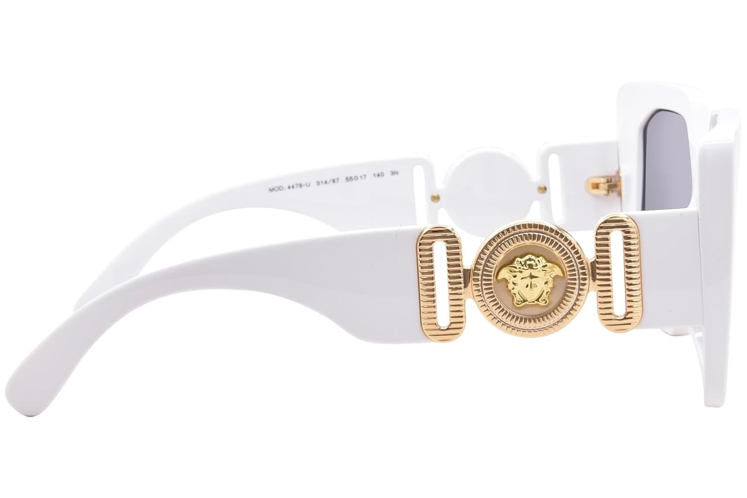 Versace Sunglasses VE4478U 31487 55mm White / Dark Grey Lens