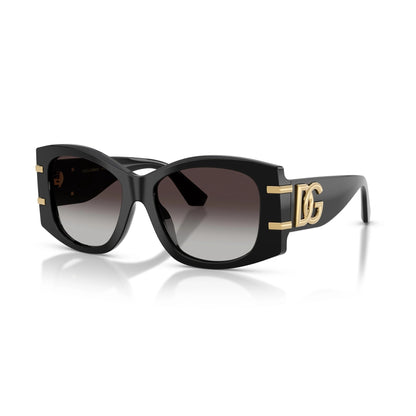 Dolce & Gabbana Sunglasses DG4501 501/8G 54mm Black / Grey Gradient Black Lens