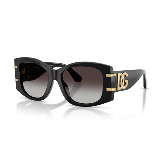 Dolce & Gabbana Sunglasses DG4501 501/8G 54mm Black / Grey Gradient Black Lens