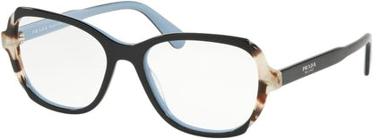 Prada Eyeglasses PR03VV KHR1O1 54mm Top Black On Azure / Demo Lens