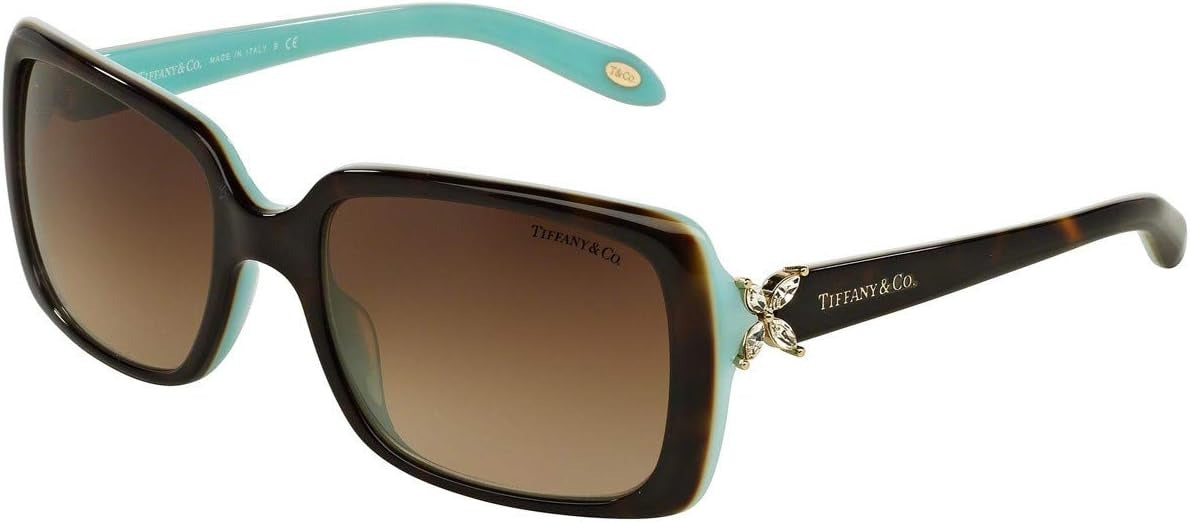 Tiffany &amp; Co Sunglasses TF4047B 81343B 55mm Havana-Blue / Brown Gradient Lens