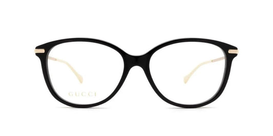 Gucci GG0967O 001 Eyeglasses 53mm Black Gold / Clear Demo Lens