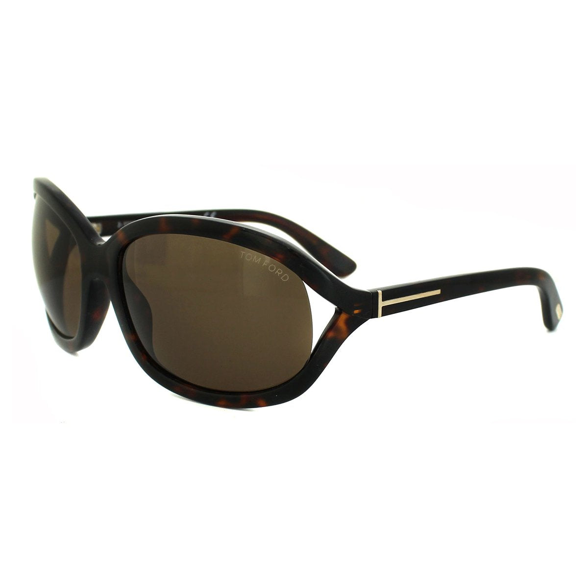 Tom Ford Sunglasses Vivienne TF 278 52J Dark Havana / Roviex Lens