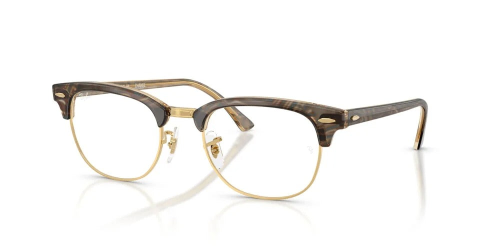 Ray-Ban RX5154 8294 Eyeglasses 51mm Photo Waves Brown / Clear Demo Lens