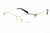 Versace Eyeglasses VE1280 1252 53mm Pale Gold / Demo Lens