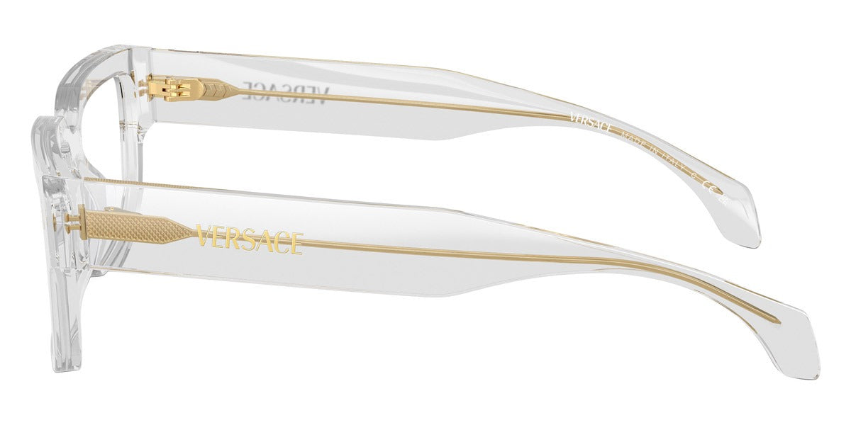 Versace Eyeglasses VE3374U 5519 53mm Light Transparent Grey / Demo Lens