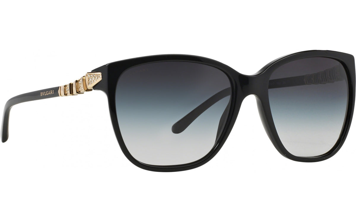 Bvlgari BV8136B 5018G Sunglasses 57mm Black / Grey Gradient Lens