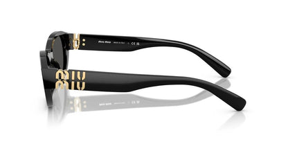 Miu Miu MU A03S 16K08Z Sunglasses 53mm Black / Dark Grey Solid Lens