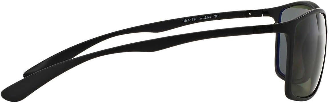 Ray-Ban RB4179 W3363 Sunglasses 62mm Black / Green Polarized Lens