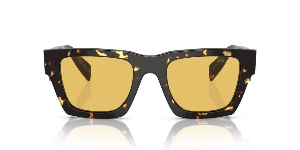 Prada Sunglasses PRA06S 16O10C 50mm Tortoise Black / Yellow Lens