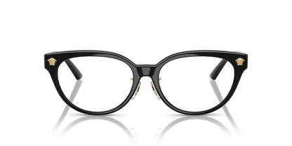 Versace VE3370D GB1 Eyeglasses 54mm Black / Clear Demo Lens