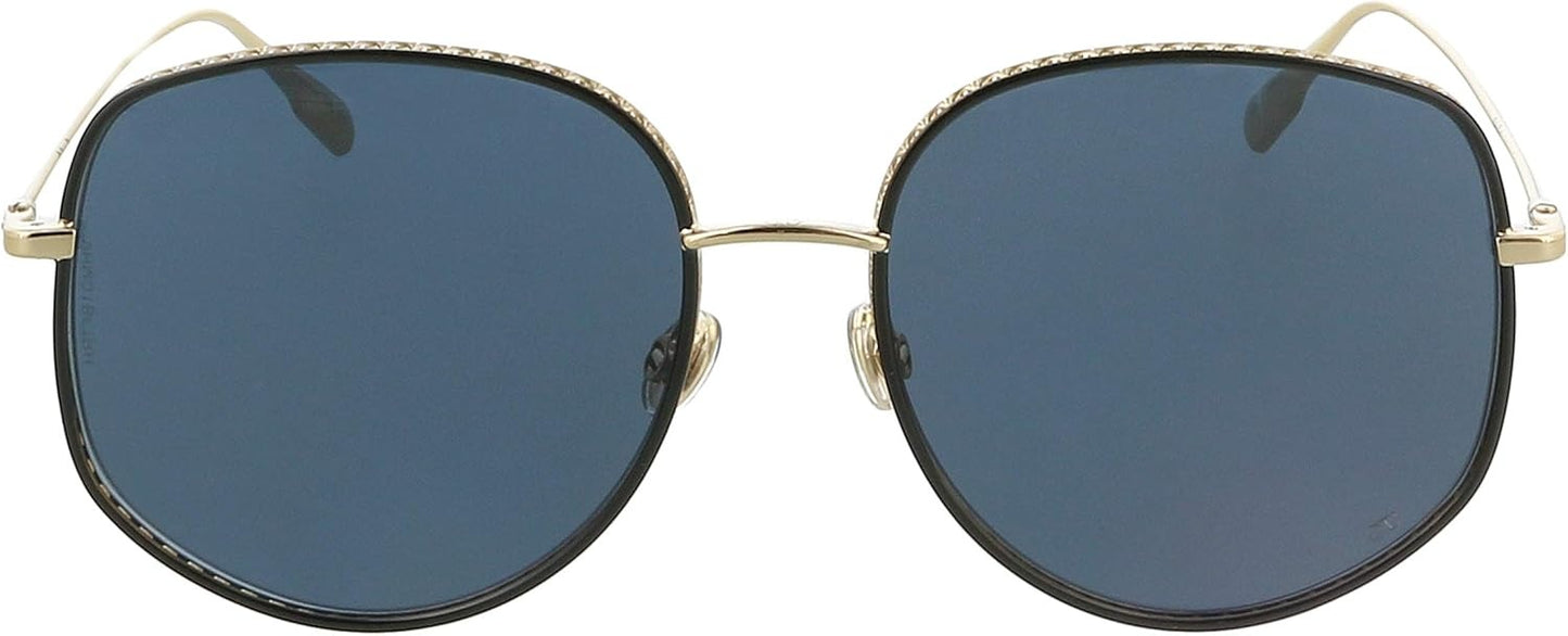 Dior Sunglasses DIORBYDIOR2 J5G A9 58mm Gold / Dark Blue Lens