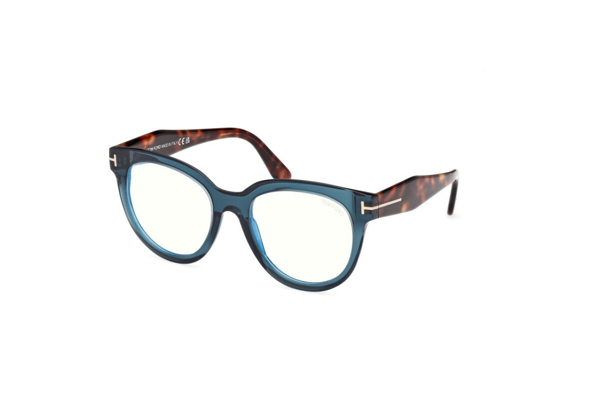 Tom Ford Eyeglasses FT5987B 092 52mm Light Blue / Blue Filter Lens