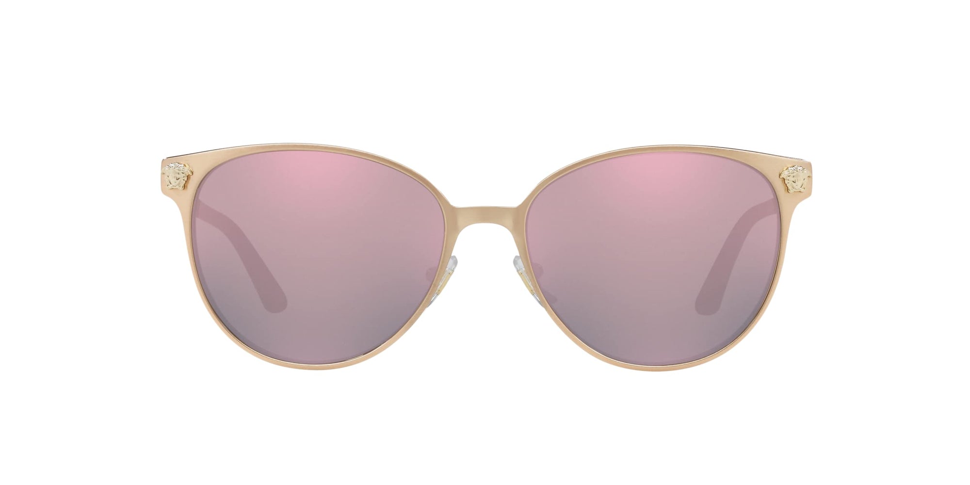 Versace Sunglasses VE2168 1409/5R 57mm Pink Gold / Dark Grey Mirror Pink