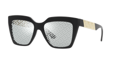 Versace Sunglasses VE4418 GB1/AL 56mm Black / Monogram Silver Lens