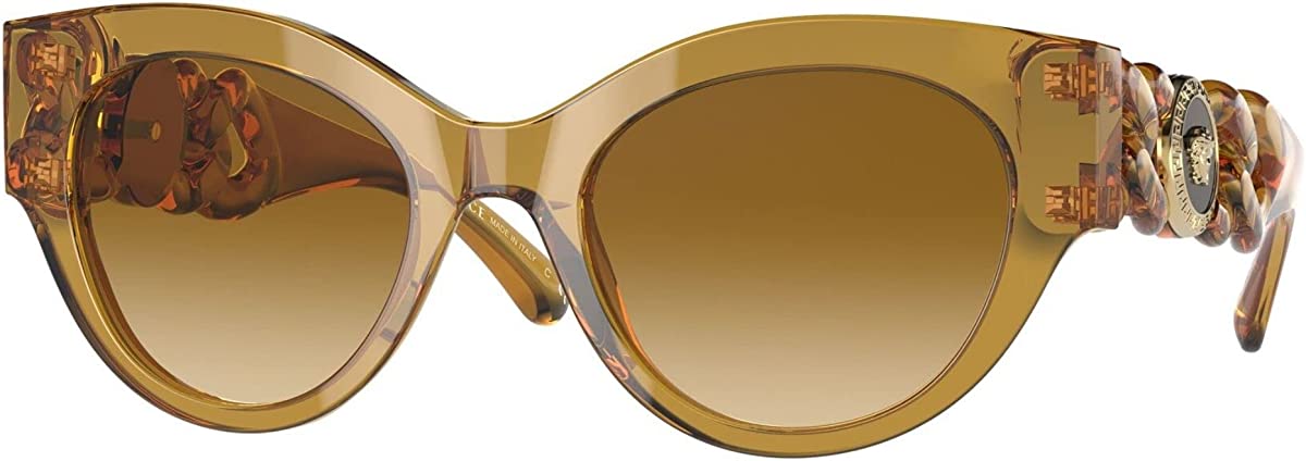 Versace Sunglasses VE4408 53472L 52mm Transparent Honey / Light Yellow Gradient Ochre Lens