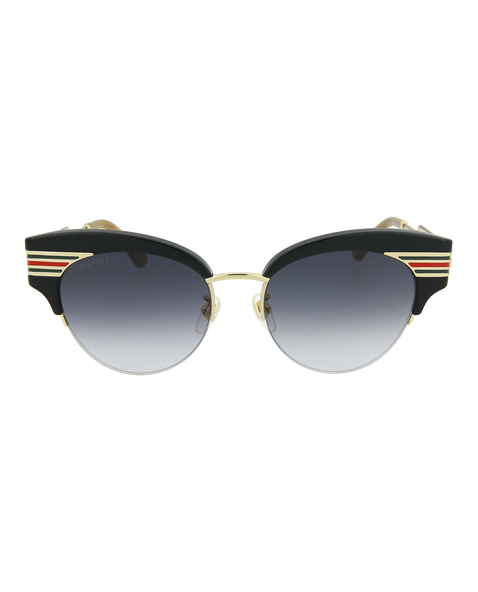 Gucci Sunglasses GG0283S 001 53mm Black Gold / Grey Gradient Lens