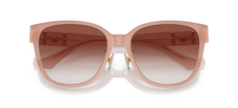 Versace Sunglasses VE4460D 5394V0 57mm Opal Pink / Clear Gradient Red Lens