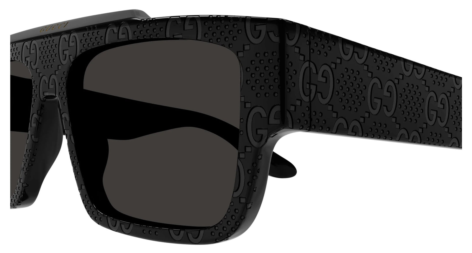 Gucci Sunglasses GG1460S 006 56mm Black Logo / Grey Lens