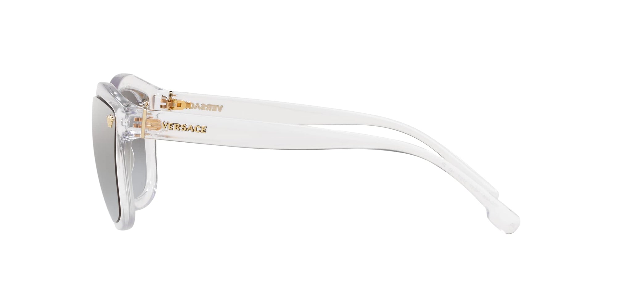 Versace Sunglasses VE4350 1486V 57mm Crystal / Light Silver Mirror Lens