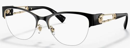 Versace Eyeglasses VE1278 1433 54mm Black Gold / Demo Lens