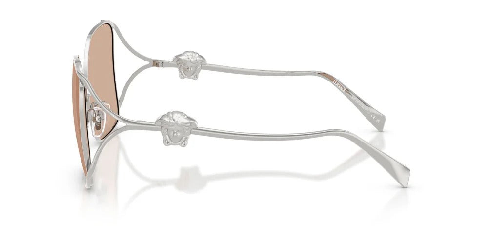 Versace Sunglasses VE2288 1001/5 62mm Silver / Light Pink Mirror Silver Lens
