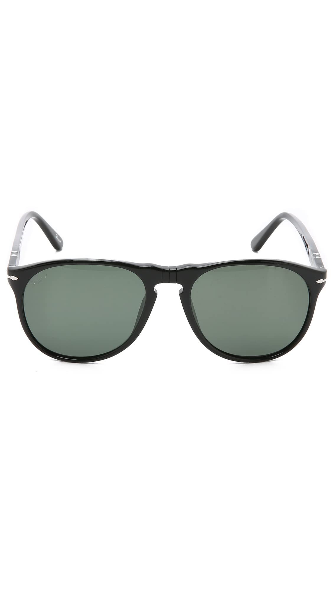 Persol PO9649/S 95/58 Sunglasses 55mm Black / Green Polarized Lens