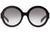 Prada Sunglasses PR06RS 1AB0A7 56mm Black / Grey Gradient Lens