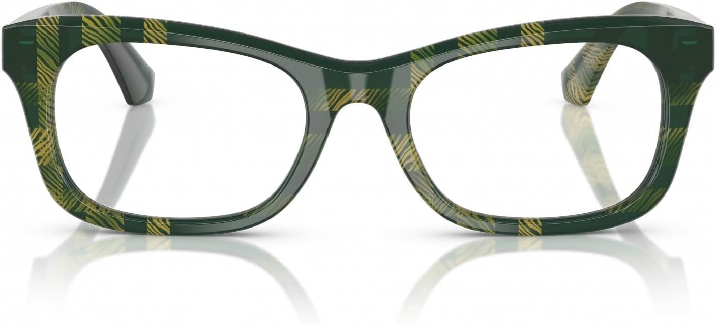 Burberry BE2422F 4125 Eyeglasses 50mm Check Green / Clear Demo Lens