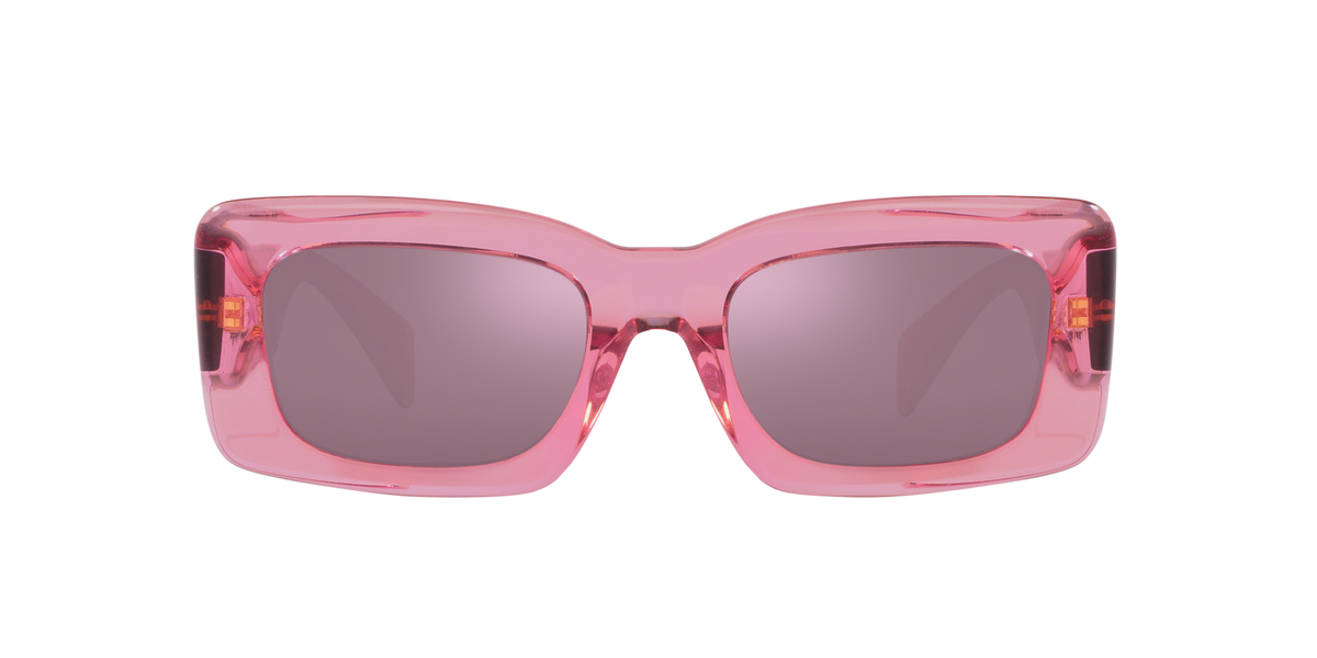 Versace Sunglasses VE4444U 5355AK 54mm Transparent / Violet Internal Mirror Silver Lens