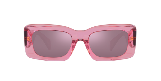 Versace Sunglasses VE4444U 5355AK 54mm Transparent / Violet Internal Mirror Silver Lens