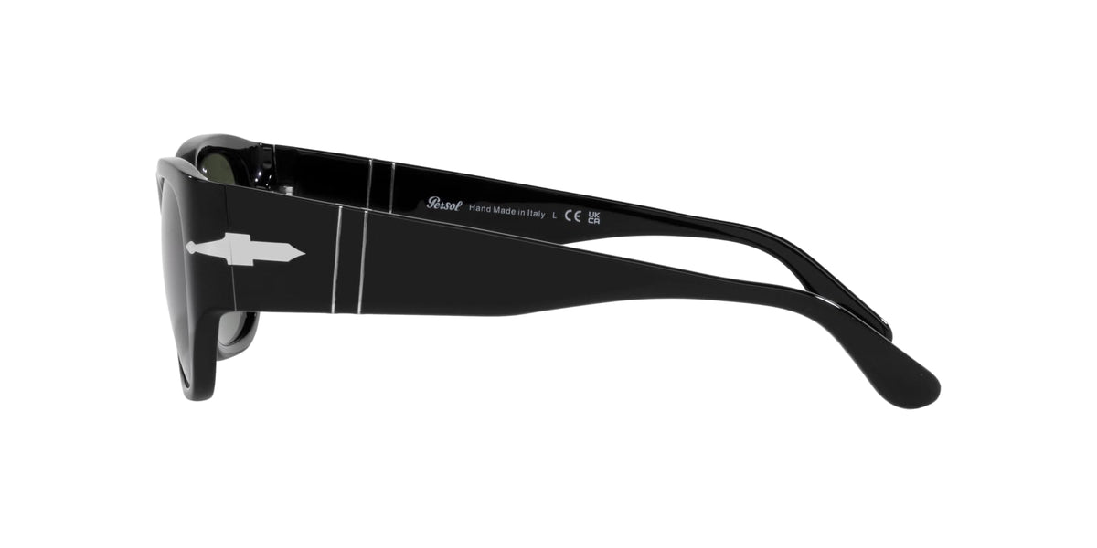 Persol Sunglasses PO3308S 95/31 54mm Black / Green Lens