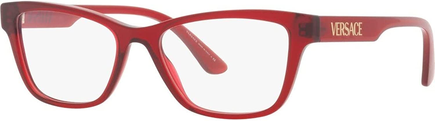 Versace Eyeglasses VE3316 388 53mm Red / Demo Lens