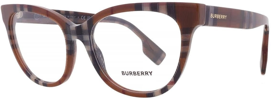 Burberry Evelyn Eyeglasses BE2375 3966 53mm Check Brown / Demo Lens