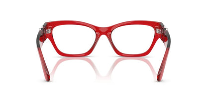 Versace Eyeglasses VE3367U 5495 52mm Transparent Red / Demo Lens
