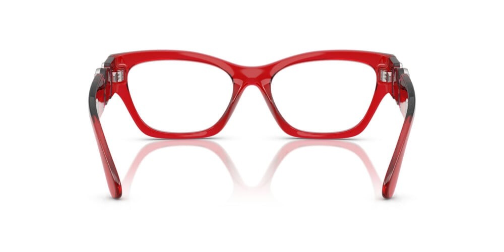 Versace Eyeglasses VE3367U 5495 52mm Transparent Red / Demo Lens