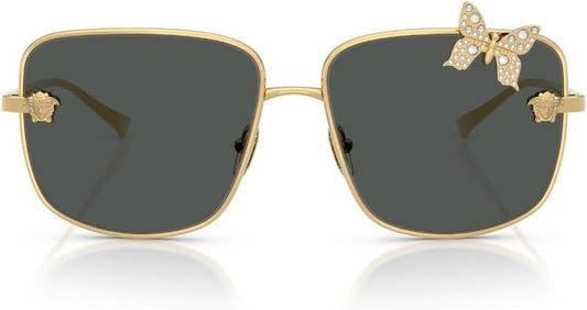 Versace Sunglasses VE2282 100287 59mm Gold / Dark Grey Lens