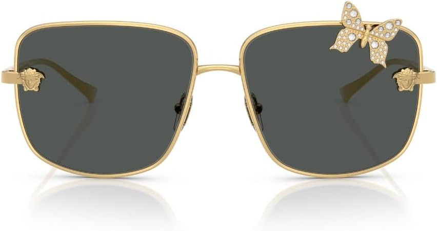 Versace Sunglasses VE2282 100287 59mm Gold / Dark Grey Lens