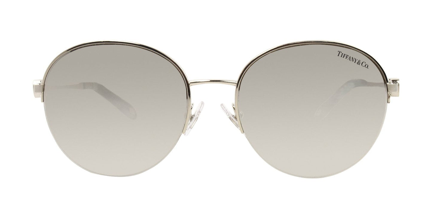 Tiffany & Co Sunglasses TF3053 61086V Silver / Light Grey Mirror Silver