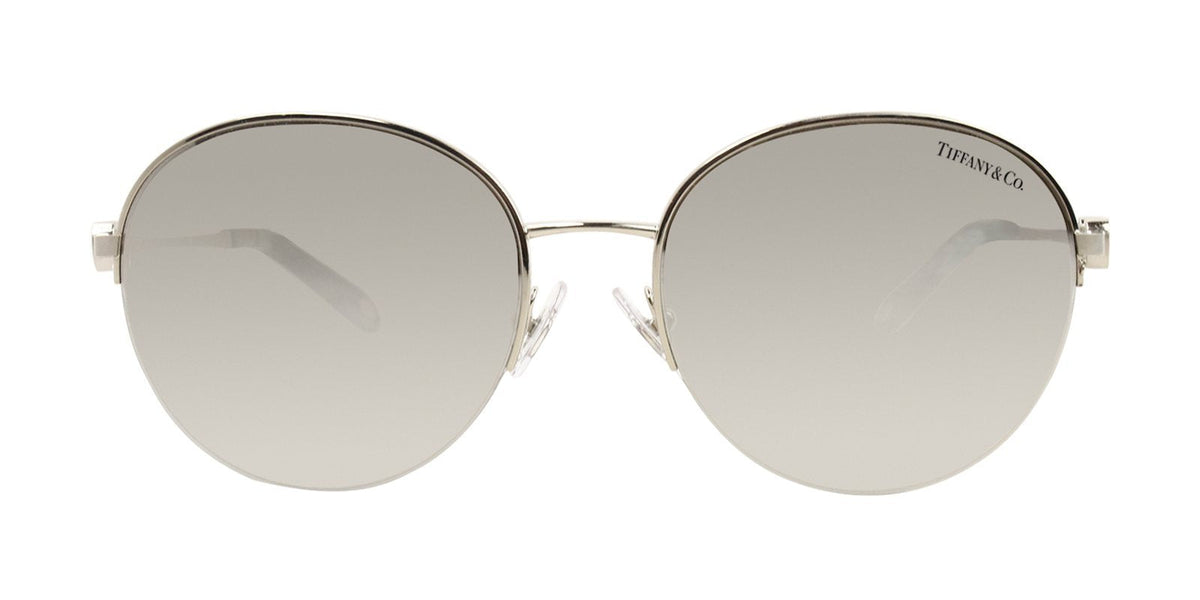 Tiffany &amp; Co Sunglasses TF3053 61086V Silver / Light Grey Mirror Silver
