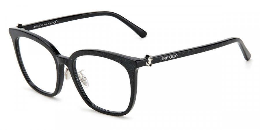 Jimmy Choo Eyeglasses JC310G DXF 53mm Black Glitter / Demo Lens