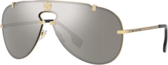 Versace Sunglasses VE2243 10026G 43mm Gold / Light Grey Mirror Silver Lens
