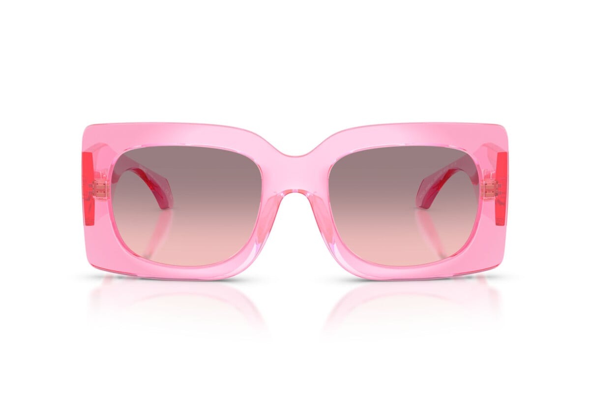 Versace Sunglasses VE4496U 53705M 54mm Transparent Pink/Rose Gradient Grey Lens