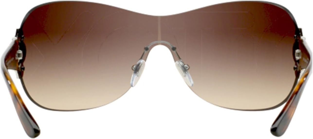 Bvlgari Vintage Sunglasses BV6069B 10213 37mm Silver / Brown Gradient Lens