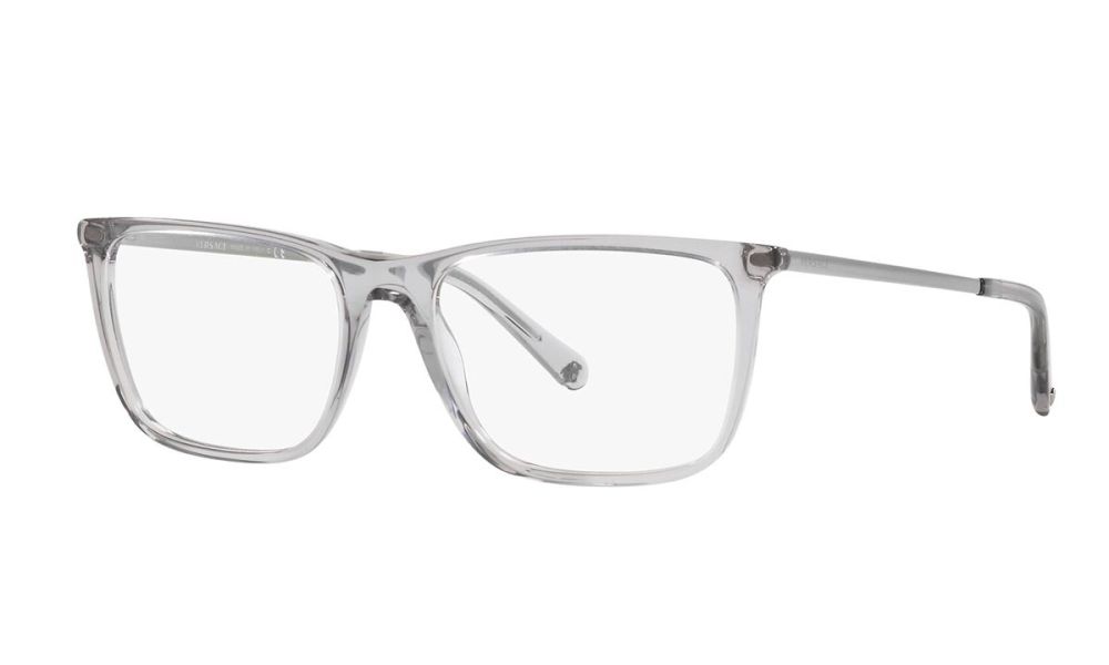 Versace Eyeglasses VE3301 593 56mm Transparent Grey / Demo Lens