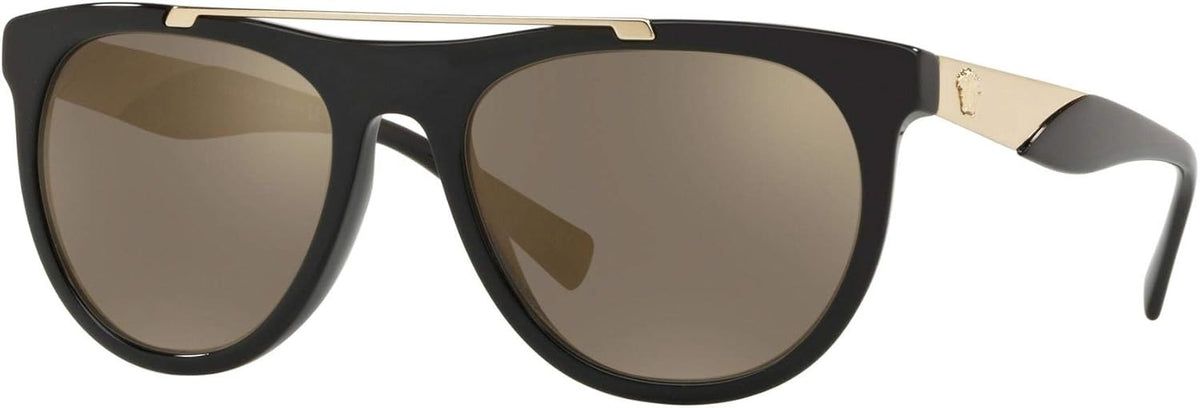 Versace Sunglasses VE4347 GB1/5A 58mm Black Gold / Gold Mirror Lens