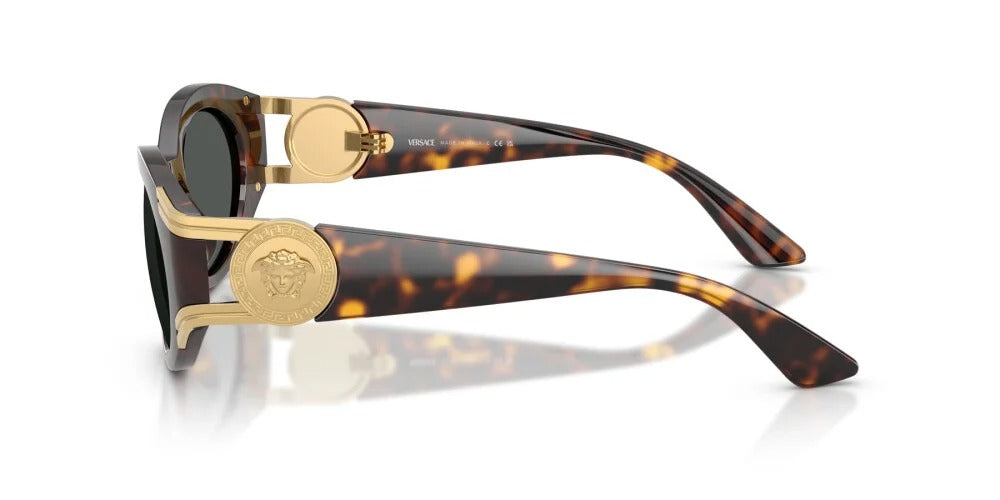 Versace Sunglasses VE4503U 10887 55mm Havana / Dark Grey Lens